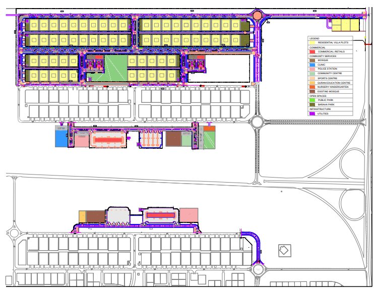 Infrastructure and Internal roads for (12) Community plots in Baniyas North & North Al-Wathba and (64) Residential Plots in Baniyas North