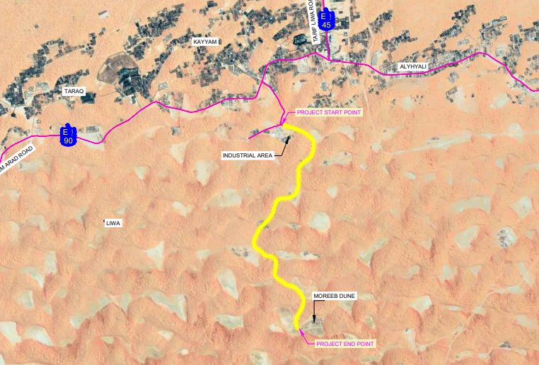 Design and Build for Dualization of Tal Morreb Road in Liwa